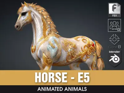 Horse-E5 3D model