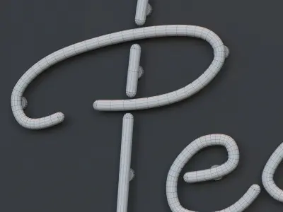 Neon Set 10 3D model