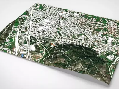 Cityscape Niksicis Montenegro 3D model