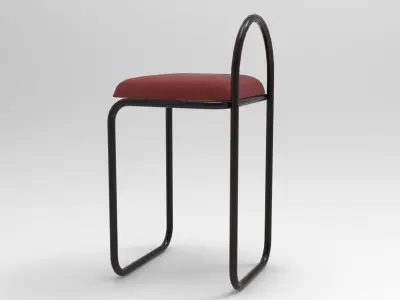 Deph Chair Low-poly 3D model