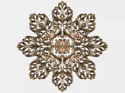 Carved decor for cnc 49 3D model