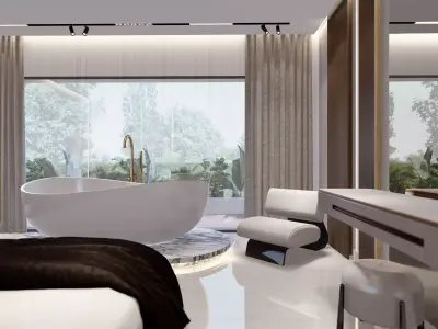 Bedroom and hall sketchup 3D model