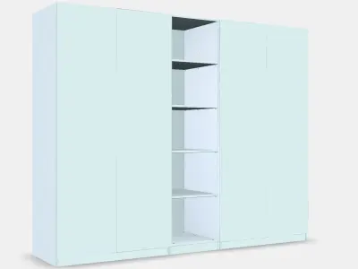 PAX - FORSAND Wardrobe 1 Low-poly 3D model