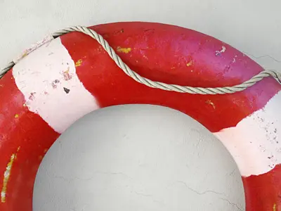 1950s Nautical Life Preserver 3D model