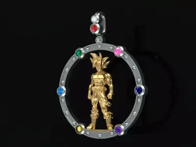 Goku Dragon Ball Necklace 3D print model