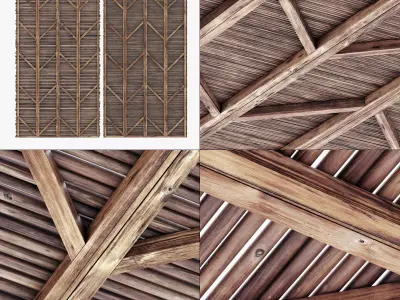 Ceiling diagonal branch straight n1 3D model