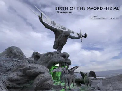  Gate Lion 3d model 3D model