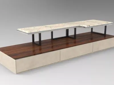 Mong Coffee Table Low-poly 3D model