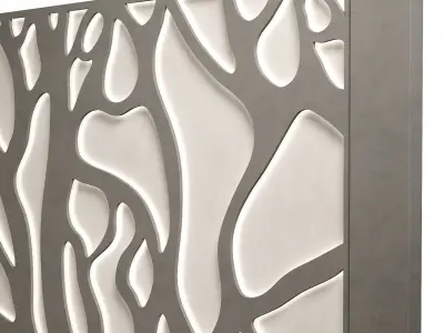 Decorativ panel wave 15 3D model