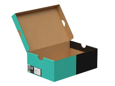 Nike Shoe Box PBR 10 Low-poly 3D model