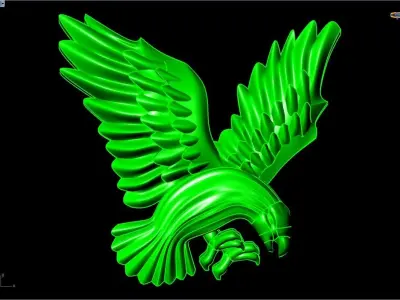 Eagle for jewelry 3D print model
