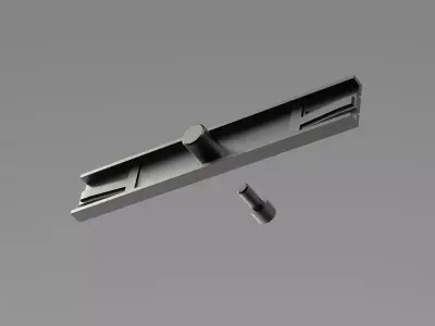 Lincoln Town Car 2 Front Door Handle Trim Bezel Lock Switch 3D print model