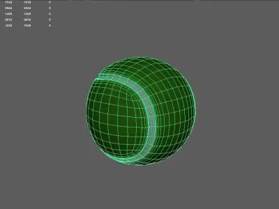 tennis Low-poly 3D model