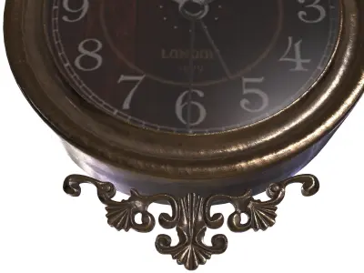 wall clock ornament design 3D model