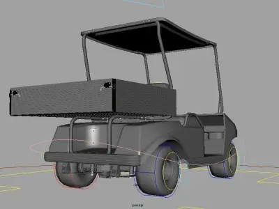 golf cart 3D model