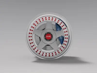 Oz Futura 3 piece conts wheels 3D model