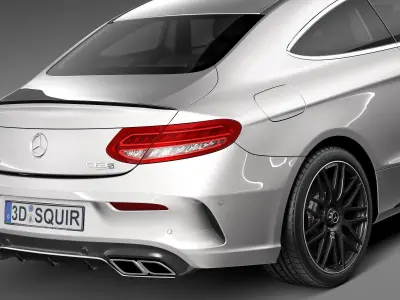 Mercedes-Benz C63 AMG Coupe 2017 3D model