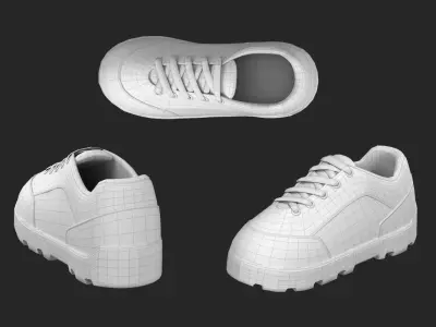 Shoes Cartoon 3D model purchase