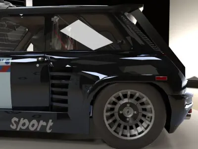 Renault 5 Turbo Rally version 3D model