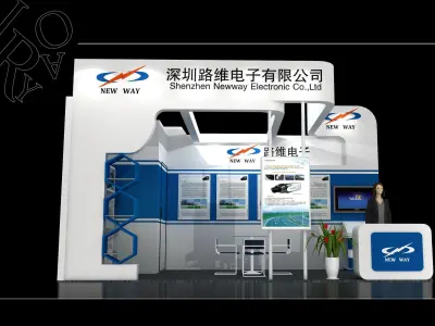 Booth - Area - 6X3-3DMAX2009-01 3D model