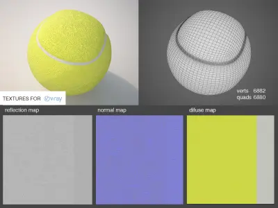 Tennis Ball 3D model