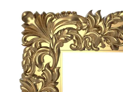 Carved Picture Frame 3D model 33