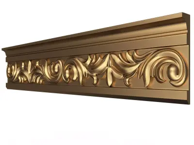 Cornice Decoration Molding 07 Low-poly 3D model