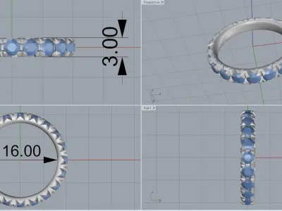 Wedding Band  3D print model