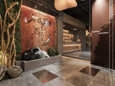 Luxury Chinese restaurant 113 3D model