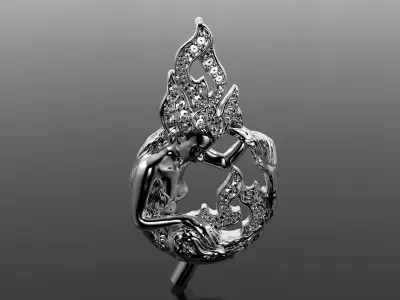 Magerit pendant 3D print model