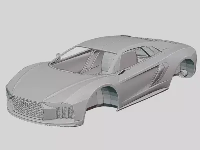 Audi Nanuk Quattro Concept 2020 Printable Body  3D print model