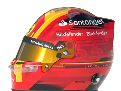 F1 Ferrari Helmets 2023 3D model