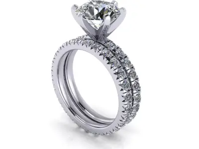 Wedding Ring Size 4 3D print model