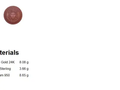 Gaze of Medusa Earrings - Free 3D print ready  Free 3D print model