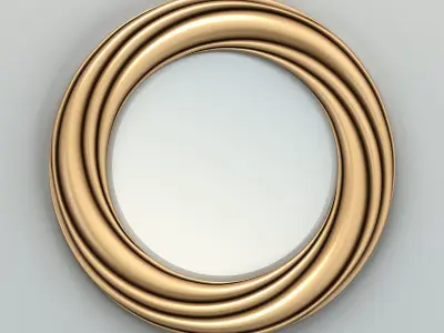 Round mirror frame 004 3D model