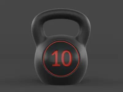 Kettlebell Set 3D model
