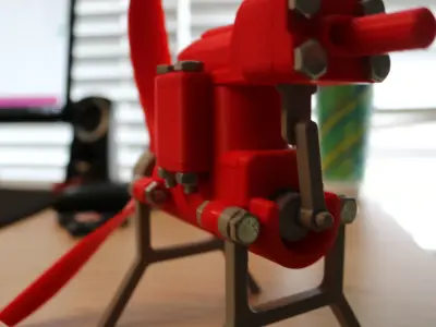 2 Cylinder Air Engine WORKING model 3D print model