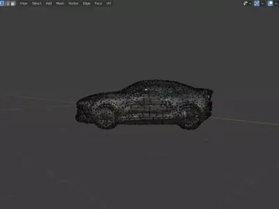 Chevrolet Camaro debree apocalyptic Low poly textured Low-poly 3D model