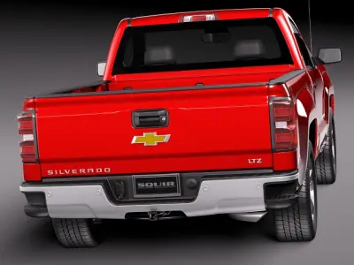 Chevrolet Silverado 2014 Regular Cab 3D model