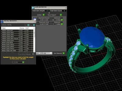 Jewelry Ring 3D print model 14