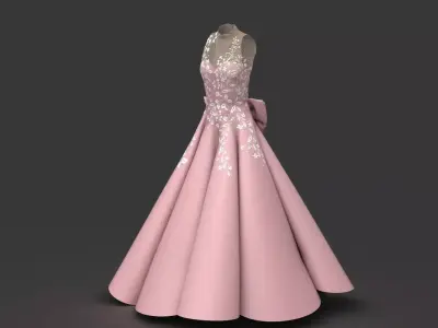 PROM DRESS  2 3D model