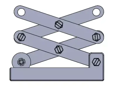 scissor lift assembly 3d print 3D print model
