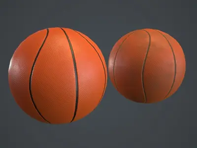 Basketball Ball PBR Game Ready Low-poly 3D model
