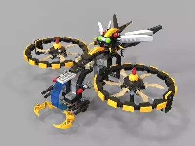 Lego Copter game 3D model