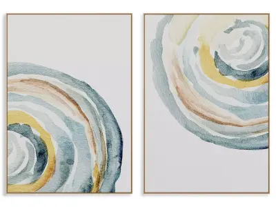 Abstract Painting Frame set 3D model 135