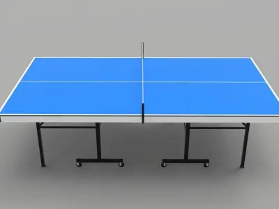 Ping Pong Table 9ft Long 3D model
