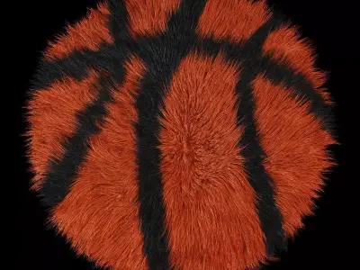 Carpet round Basketball 3D model