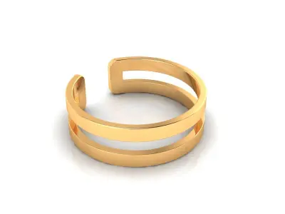 Ring M159 The luxury female abstract ring wedding 3D print model