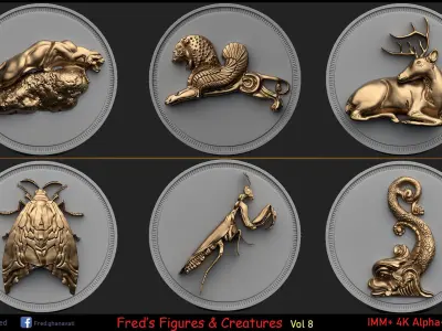 Figures -Creatures Ornament Vol 8 3D model