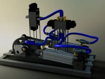 Pneumatics engine 2 0 Free 3D model